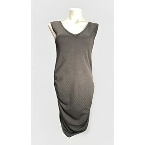 Gibson Size XS Women's Side Rouched Tank Black Dress Soft‎ Stretch Knit casual